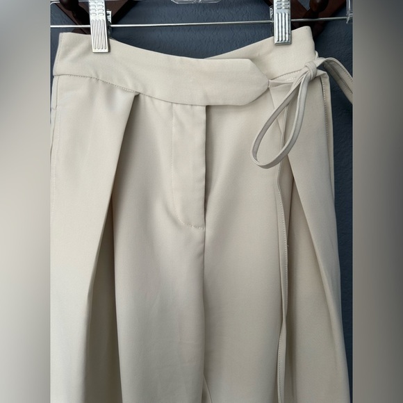 Commence Tie Waist Flowy Wide Leg Dress Pants size x small - Picture 2 of 9